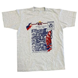Camiseta De Colección Grande Filipinas Centenario Kalayaan Kayamanan Ng Bayan 1898-1998 - Imagen 1 de 7