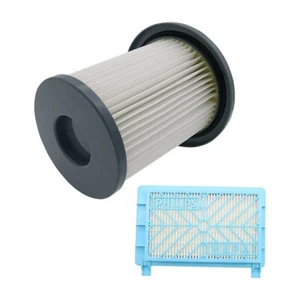 2Pcs HEPA Filter Element + Air Filter For Philips FC8720 FC8724 FC8732 FC8734 - Picture 1 of 6
