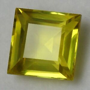 Certified Natural Ceylon Yellow Sapphire 5x5 mm Square Cut Unheated GEMS B776