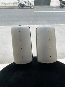 COPPIA DI APLIQUE 50s PERSPEX E METALLO ITALIAN DESIGN SCONCES - Picture 1 of 8