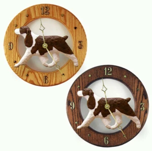 Springer Spaniel Wood Clock Liver - Picture 1 of 1