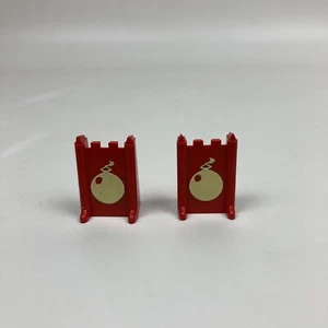 2 Red Bomb 1970 Milton Bradley Stratego Game Replacement Pieces - Picture 1 of 4