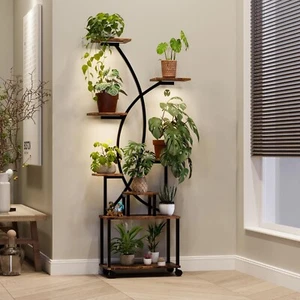 Plant Stand Indoor with Grow Light, 8 Tiered Tall Plant Shelf for Multiple Plant - Picture 1 of 7