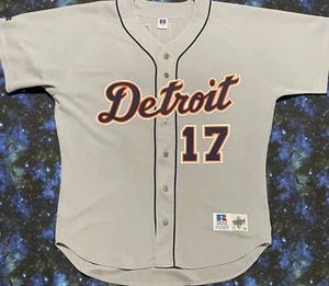 Authentic Vintage Russell Athletic Detroit Tigers Tony Clark Baseball Jersey - Picture 1 of 8