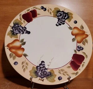 Home Interiors SONOMA VILLA 13" Chop plate / Round platter, Fruit, Excellent - Bild 1 von 6