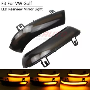 For VW Jetta Golf 5 MK5 Passat B6 GTI LED Side Mirror Light W/ Dynamic Turn Lamp - Picture 1 of 12