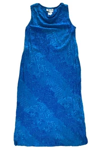Vintage Jeffrey & Dara Woman's Size 6 Rainy Blue Maxi Sundress Sleeveless EUC - Picture 1 of 7