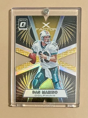 Tarjeta Panini 2016 - óptica - Donruss - factor X - Dan Marino # 08/10 Foto 1 de 4
