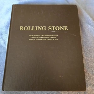 ROLLING STONE MAGAZINE BOUND VOLUME BOOK Issue 211-220 4/22 1976 thru 8/26 1976 - Picture 1 of 16