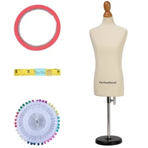 Male Dress Form Mannequin(Not Full Size Body Height 12.8 inch for Sewing, 1/3... - Picture 1 of 5