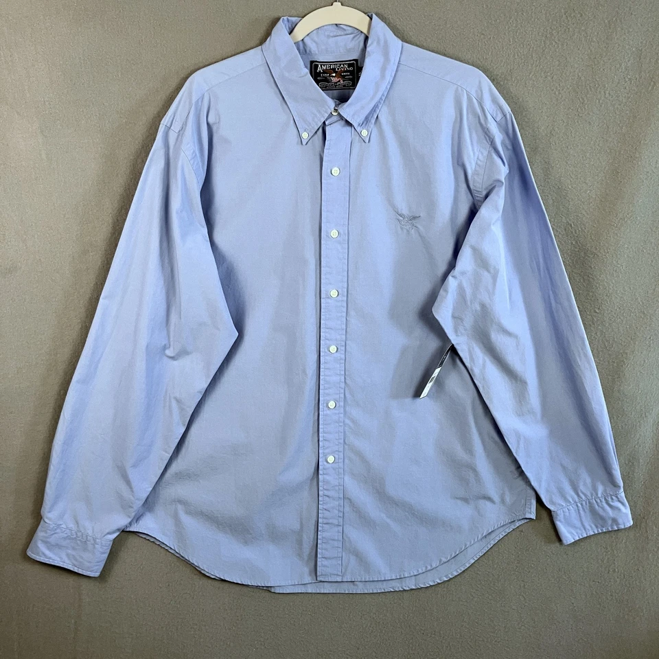 Camisa con botones de manga larga para hombre American Living talla XL azul Vista Skyline nueva con etiquetas Foto 1 de 4