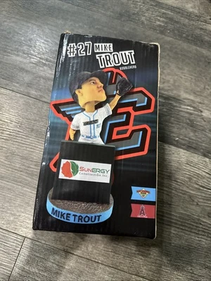 2018 INLAND EMPIRE 66ERS MIKE TROUT "WALL CATCH" BOBBLEHEAD SGA ANGELS NOVO NA CAIXA - Imagem 1 de 4