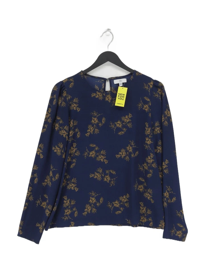 Blusa básica para mujer La Redoute UK 10 azul 100 % poliéster Foto 1 de 4