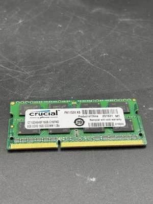 RAM CRUCIAL BY MICRON 8 GB DDR3-1600 - Image 1 of 2