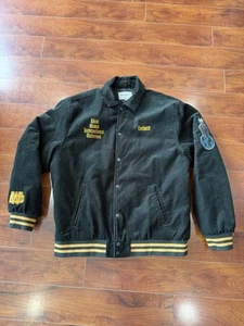 CARHARTT WIP letterman corduroy Jacket - Dark Green Size Large - Picture 1 of 6