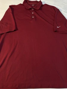 Nike Golf Polo Men's Maroon Shirt Size XXL - Picture 1 of 11