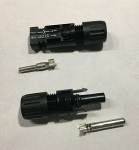 Staubli Multi-Contact MC4 Female and Male Connectors Solar Wire Cable 10 12 AWG - Picture 1 of 3