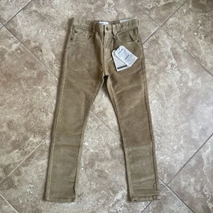 Zara Kids Khaki Corduroy Slim Fit Pants size 9 - Picture 1 of 5