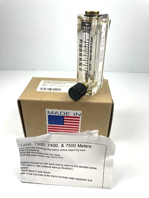 King Instruments 75301112C12 Flow Meter, 75 GPH, 1/4 NPT, 7500 Series - Image 1 of 4