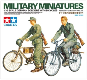 Tamiya ESCALA 1/35 SOLDADOS ALEMANES CON BICICLETAS Miniaturas Militares 35240 - Imagen 1 de 2