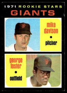 1971 Topps #276 Giants Rookies Davison/Foster RC San Francisco Giants EX-EXMINT
