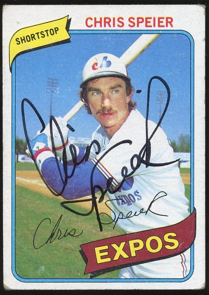 Chris Speier #319 signed autograph auto 1980 Topps Baseball Trading Card Foto 1 de 1