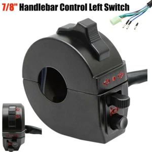 Motorcycle 7/8" Handlebar Control Left Switch Horn Turn Signal Light Hi/Lo Beam - Picture 1 of 7