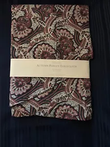Williams-Sonoma Harvest Autumn Paisley Tablecloth 70 Round New VTG 2005 - Picture 1 of 3