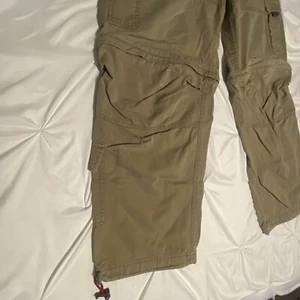 Abercrombie & Fitch Pants T-2083 Vtg 90s Paratrooper Cargo Zip Off Convertible L - Picture 1 of 2