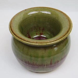 Triple C Pottery, NC Jesus Saves, Handmade 2 Pc. Cold/Warm Dip Server Bowl Set - Picture 1 of 13
