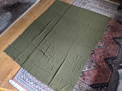 Rayon fabric 1.86 yd olive/moss green - Image 1 of 4