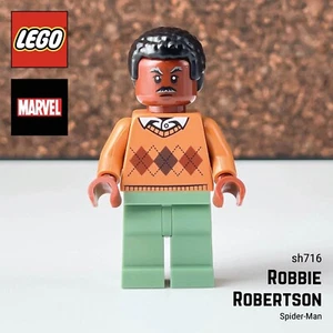 🌈 LEGO Robbie Robertson sh0716/sh716 Minifigure Spider-Man Marvel - Imagen 1 de 7