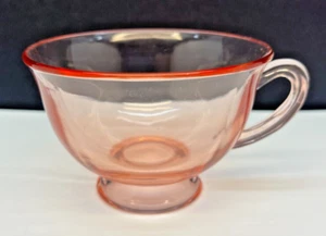 Vintage Fostoria Fairfax Pink Footed Cup - Picture 1 of 6