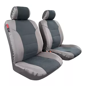 Front Water Repellent Canvas & Jacquard Gray Seat Covers For Chevy Trax - Picture 1 of 5