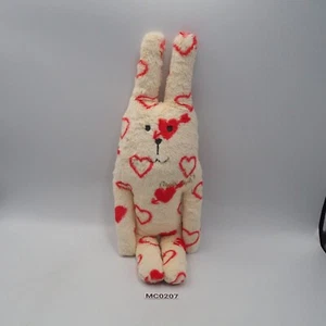 Craftholic MC0207 Crema Corazón Amor Conejo RAB Peluche 13" Juguete Muñeca Cojín - Imagen 1 de 7