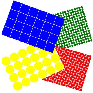 Außen Vinyl Punkte Aufkleber Kreise und Quadrate 12 mm - 100 mm + Sondergrößen - Bild 1 von 1