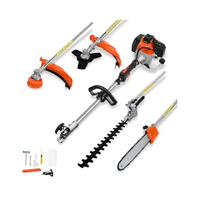 Decespugliatore a scoppio 4 in 1 tagliasiepi troncarami e motosega 52cc 2 tempi  - Immagine 1 di 4