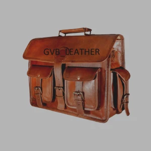 Odd Leather Vintage Messenger Shoulder Bag Men Satchel Laptop School Briefcase - Picture 1 of 4