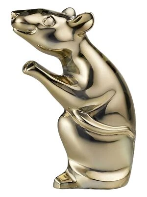 Baccarat 2813062 Crystal Zodiac Gold Mouse 2020 Figurine MSRP $320 - Image 1 of 4