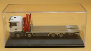 Oxford Diecast Model SCANIA, Flatbed Lorry with Hiab Crane, 1.76 Scale x 2