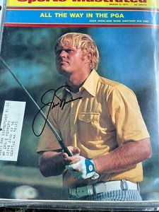 3-8-1971Jack Nicklaus Signed Sports Illustrated - Picture 1 of 3