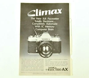 Yashica Electro AX Photo Camera SLR Print Ad Advert Original Vintage 1972 C855 - Picture 1 of 4