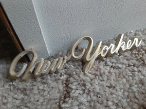 1967 Chrysler " NEW YORKER " Emblem  MOPAR 2783603 - Picture 1 of 3