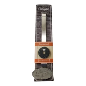 Bayberry Orchards Silver Metal Over Door Christmas Wreath Holder Hanger "Fall" - Picture 1 of 10