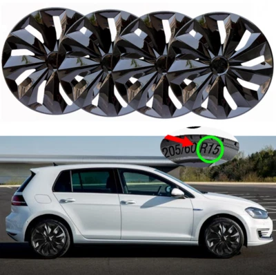 15" 4PCS Hubcaps Wheel Covers Hub Caps R15 Tire Steel Rim For Volkswagen Golf - Изображение 1 из 4