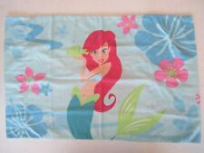 Little Mermaid Pillow Case Disney Ariel Vtg Hibiscus Flowers