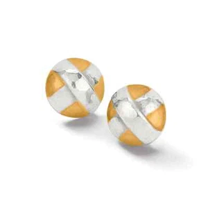 NWT Brighton Ferrara Entrata Silver & Gold Post Earrings - Picture 1 of 1