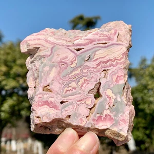 179G Rhodochrosite Crystal Slab Slice AAA+ Love / Compassion / Light Argentina - Picture 1 of 23
