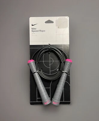Nike Speed Rope Training 9 pies con llave hexagonal incluida negro rosa NUEVO Foto 1 de 4