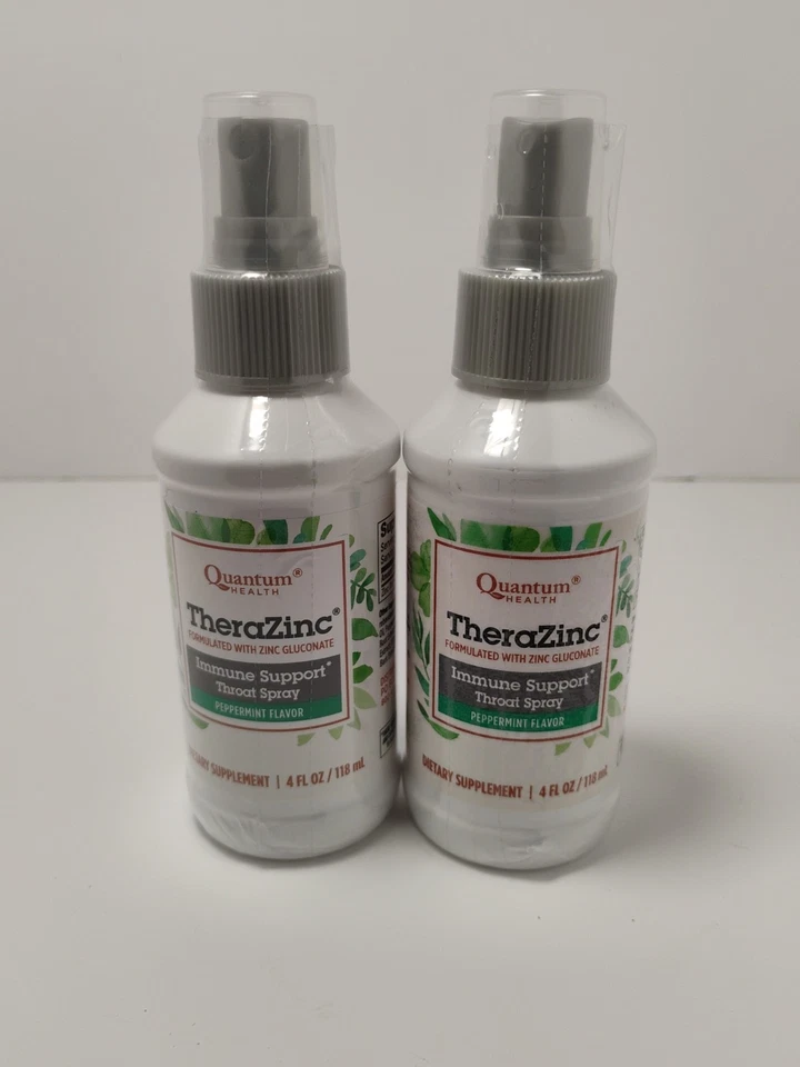 Quantum Health TheraZinc Garganta Spray 4oz - Paquete de 2 - Menta - Caduca 09/2027 Foto 1 de 3